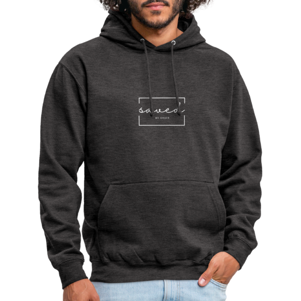 Saved by grace Unisex Hoodie - charcoal grey