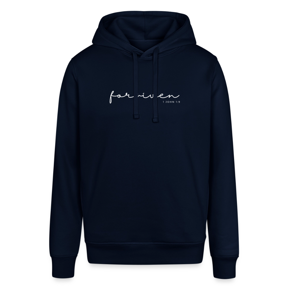 Forgiven Unisex Organic Hoodie by Stanley & Stella - navy