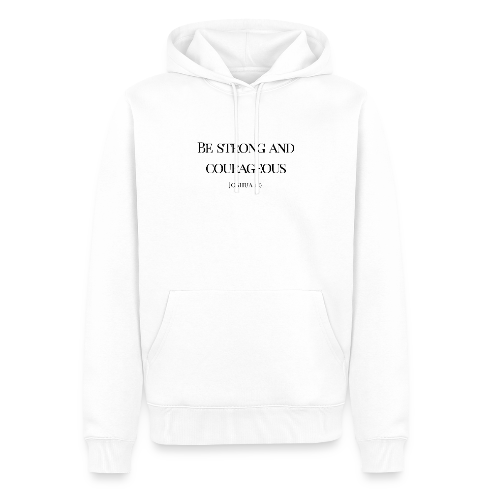 STRONG & COURAGEOUS Men’s Premium Hoodie - white
