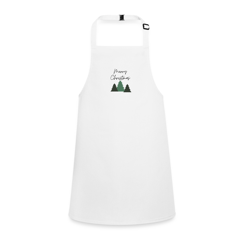 Merry Christmas Children’s Apron - white