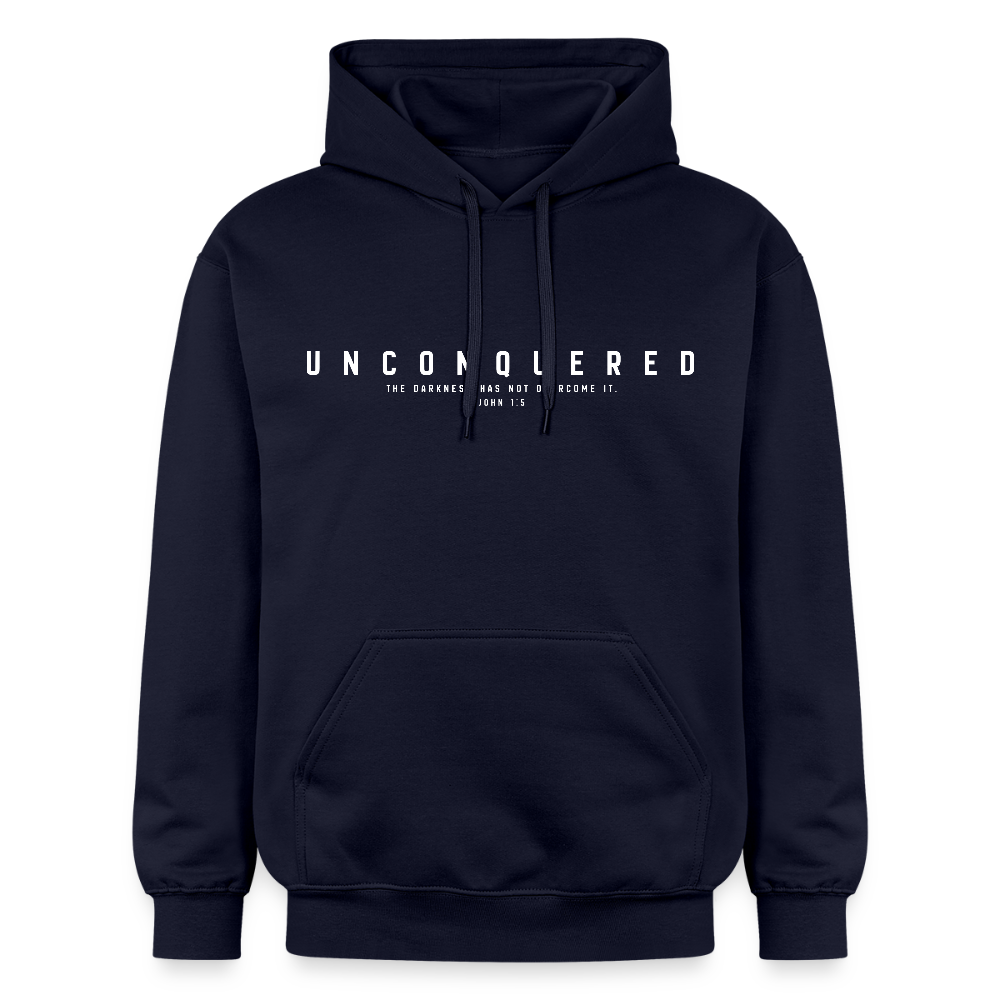 Unconquered Unisex Softstyle® Midweight Hoodie - navy