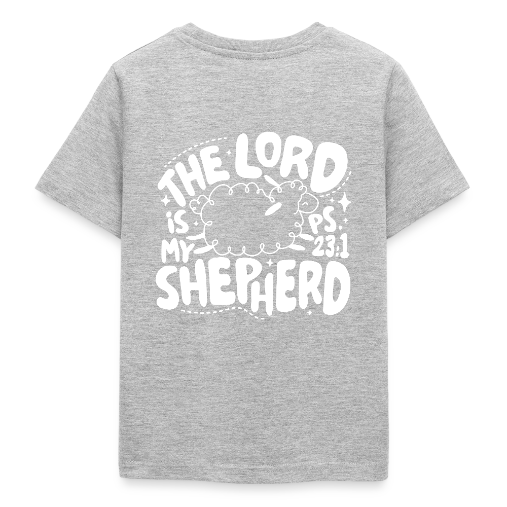 My Shepherd Kids' T-Shirt - back print - heather grey