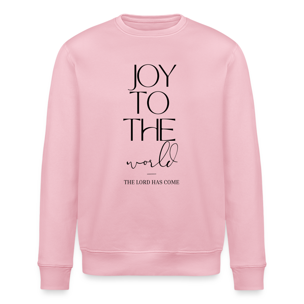 Joy to the world Unisex Organic Sweatshirt - cotton pink