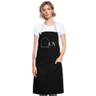 Joy in the house of the Lord Artisan Apron - black/white