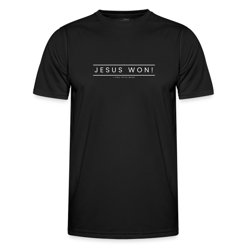 Jesus won! Men's Functional T-Shirt - black