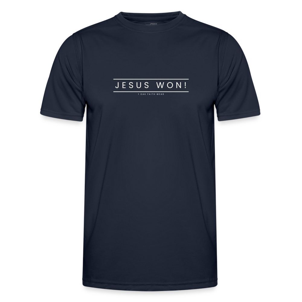 Jesus won! Men's Functional T-Shirt - navy