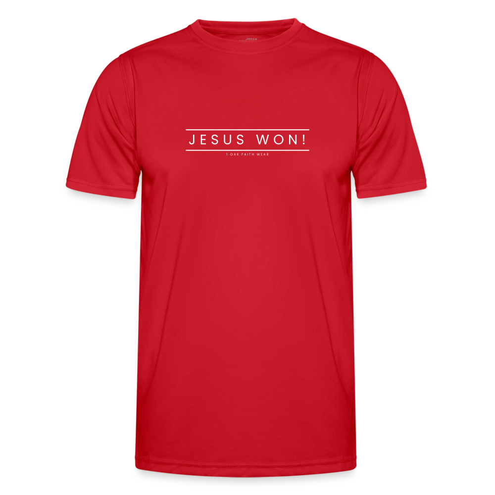Jesus won! Men's Functional T-Shirt - red