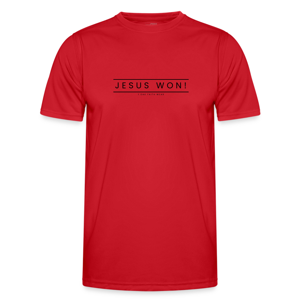 Jesus won! Men's Functional T-Shirt - red