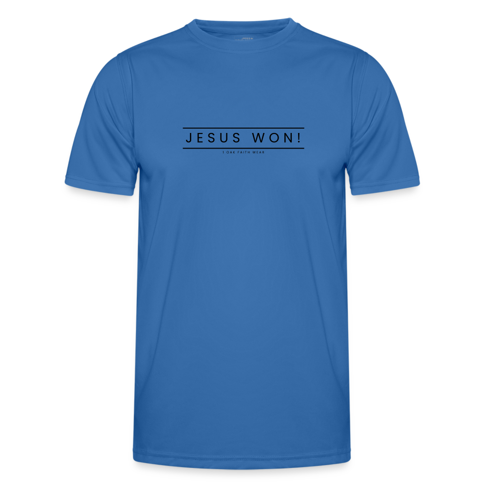Jesus won! Men's Functional T-Shirt - royal blue