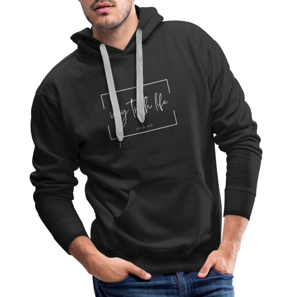 Way Truth Life Men’s Premium Hoodie - black