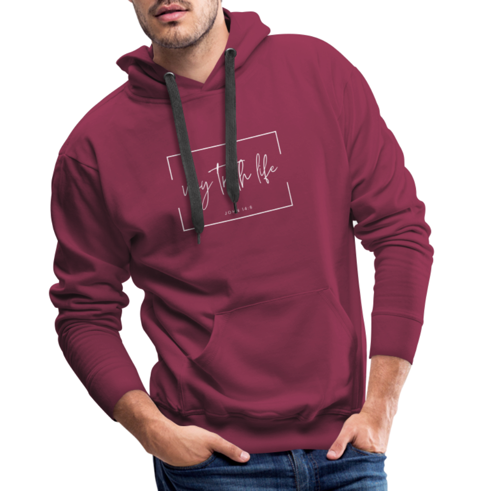 Way Truth Life Men’s Premium Hoodie - bordeaux