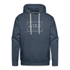 Way Truth Life Men’s Premium Hoodie - heather denim