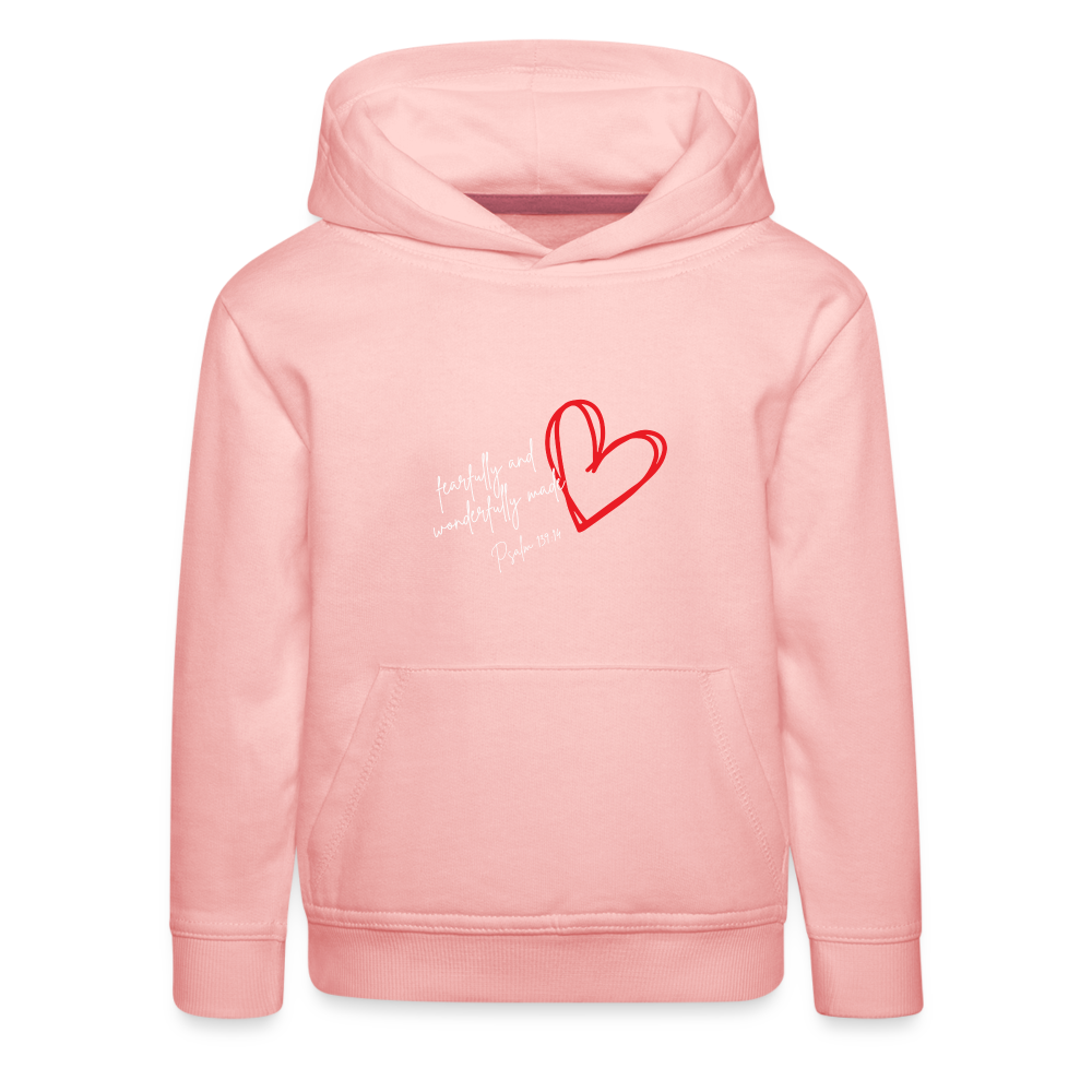 Wonderfully made Kids' Premium Hoodie - crystal pink