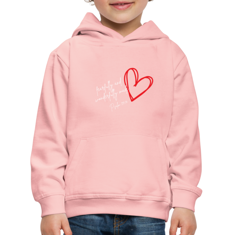 Wonderfully made Kids' Premium Hoodie - crystal pink