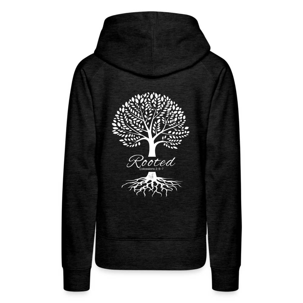 Rooted Women’s Premium Hoodie - charcoal grey