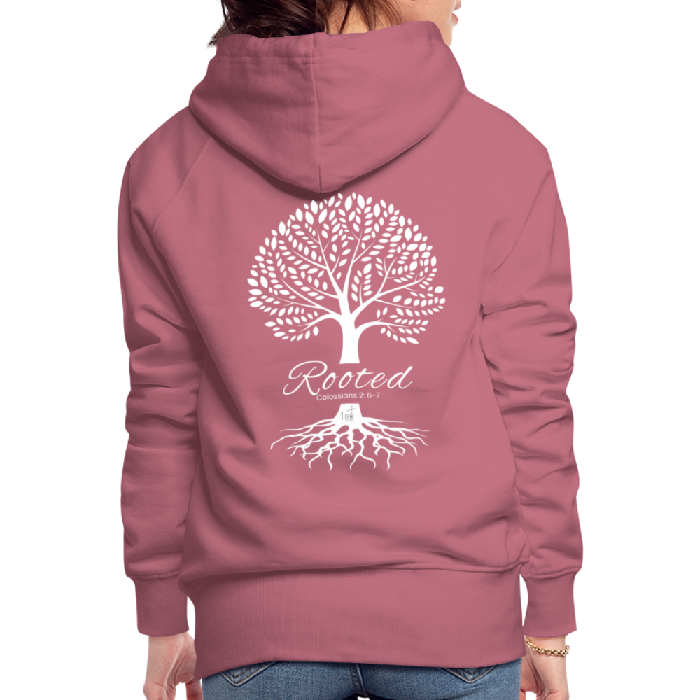 Rooted Women’s Premium Hoodie - mauve