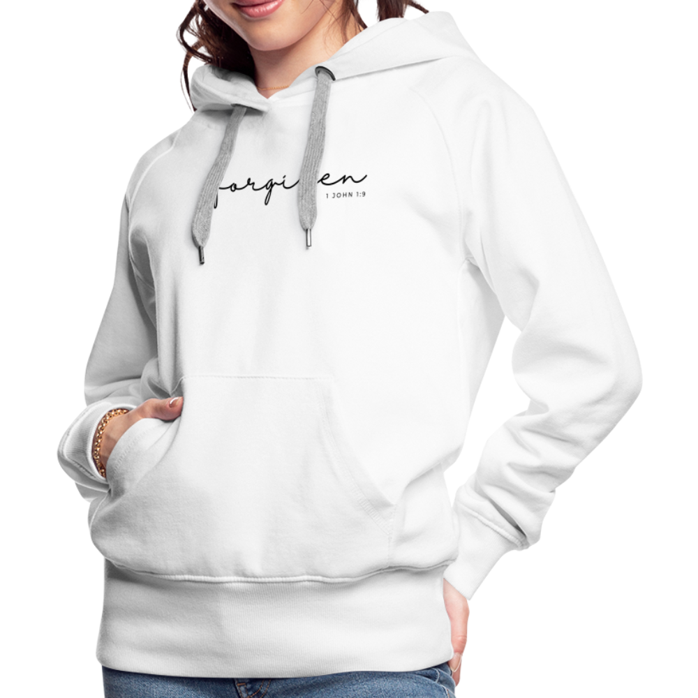 Forgiven Women’s Premium Hoodie - white