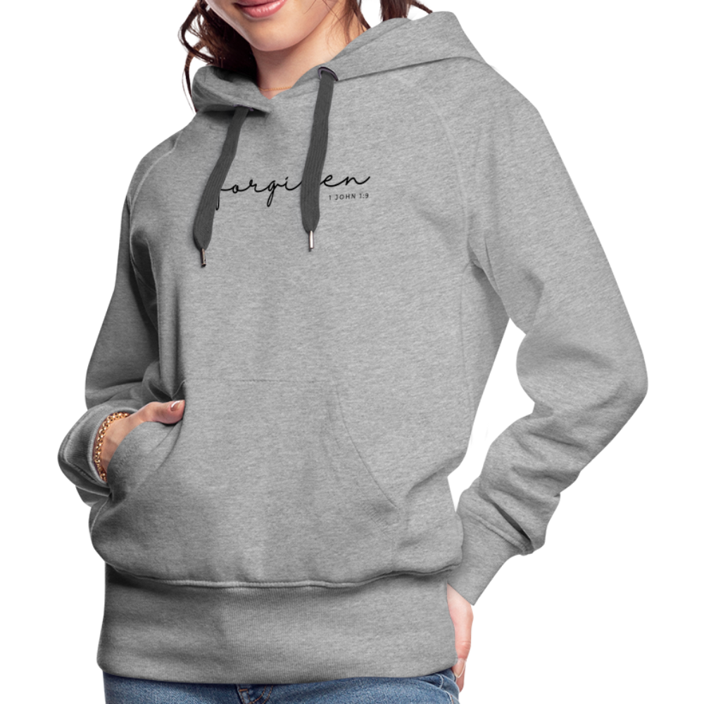 Forgiven Women’s Premium Hoodie - heather grey