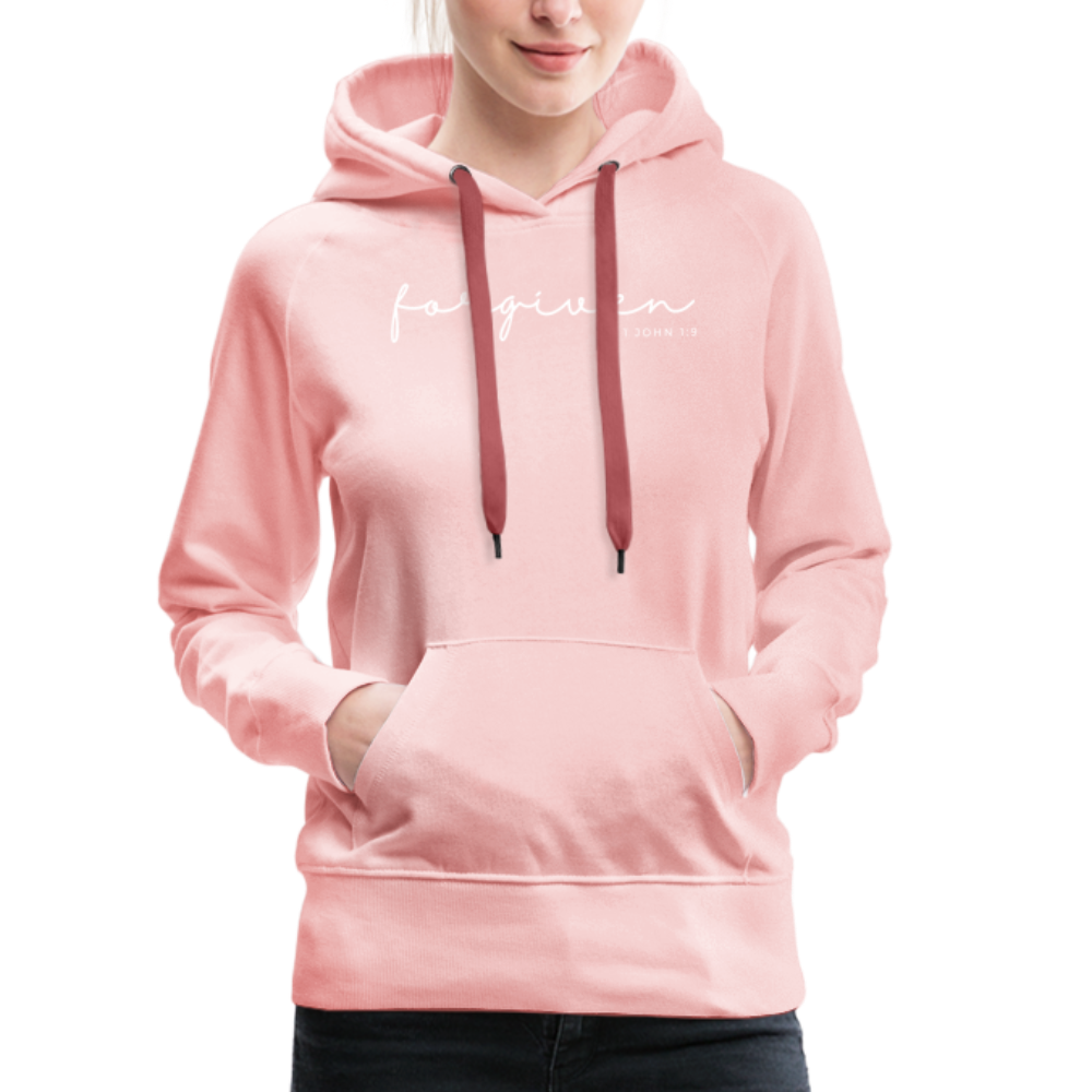 Forgiven Women’s Premium Hoodie - crystal pink