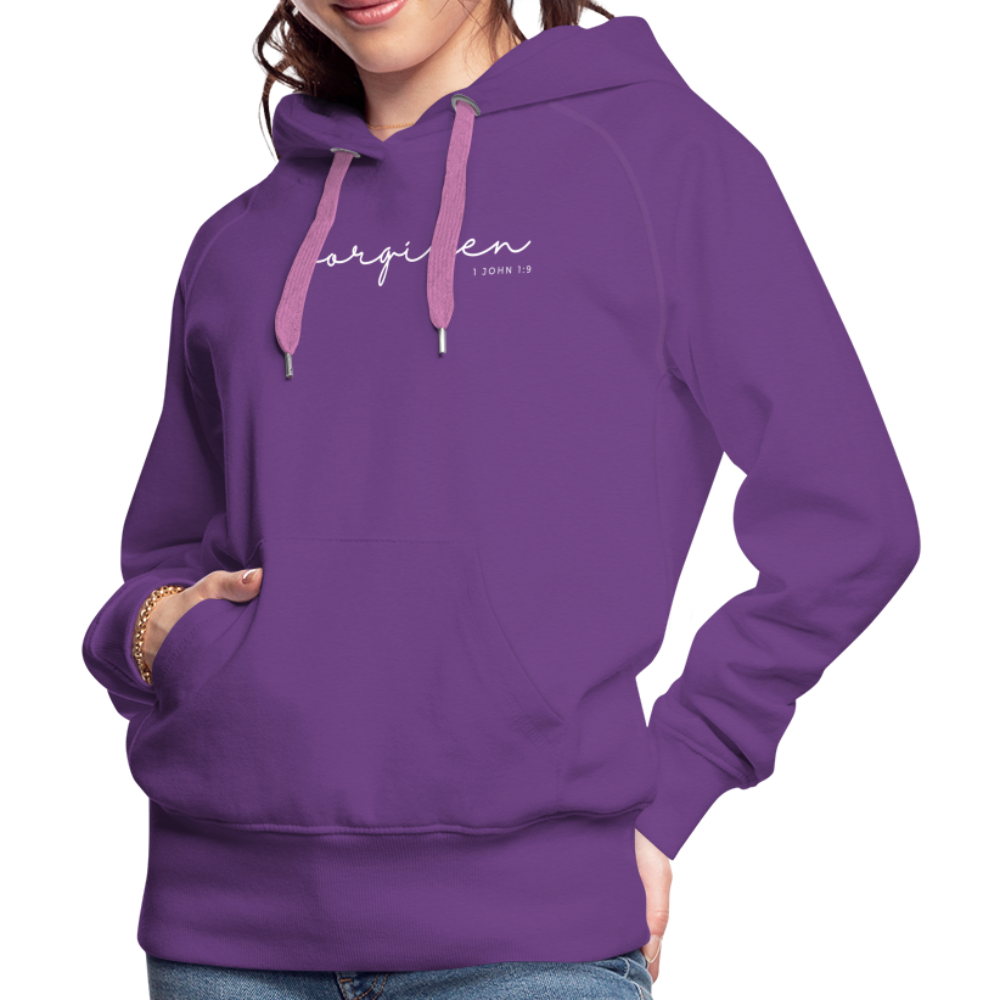 Forgiven Women’s Premium Hoodie - purple