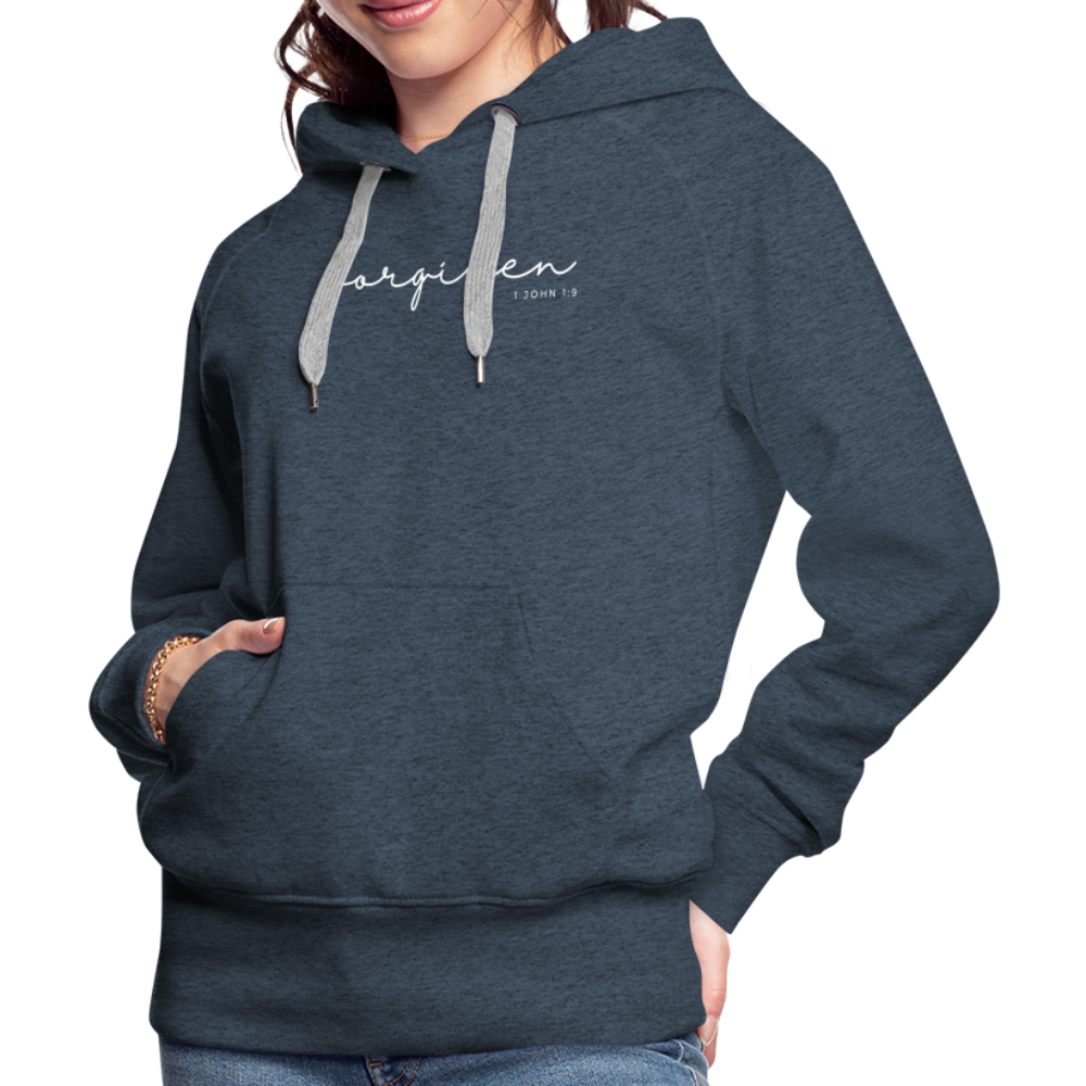 Forgiven Women’s Premium Hoodie - heather denim