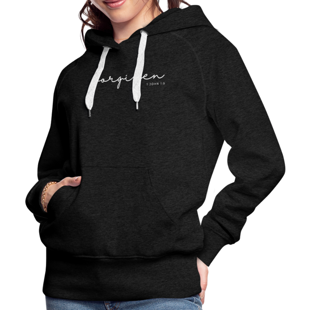 Forgiven Women’s Premium Hoodie - charcoal grey