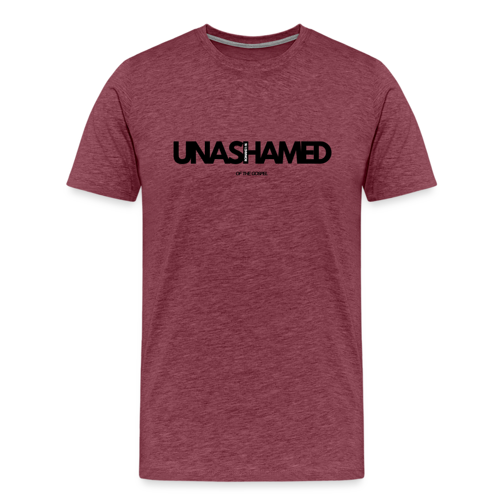 Unashamed Men’s Premium T-Shirt - heather burgundy