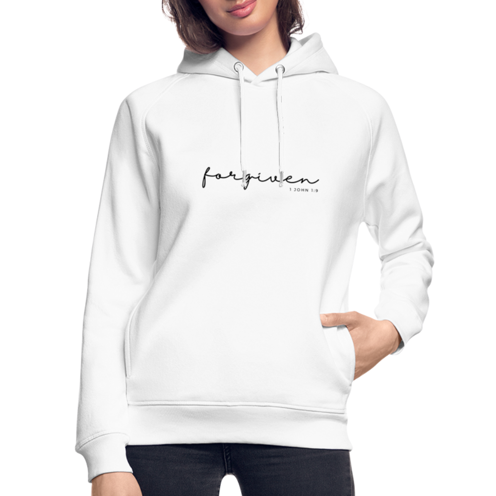 Forgiven Unisex Organic Hoodie by Stanley & Stella - white
