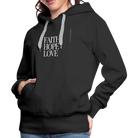 Faith Hope Love Women’s Premium Hoodie - black