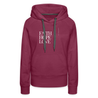 Faith Hope Love Women’s Premium Hoodie - bordeaux