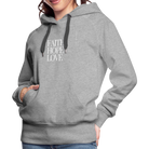 Faith Hope Love Women’s Premium Hoodie - heather grey