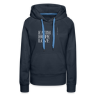 Faith Hope Love Women’s Premium Hoodie - navy