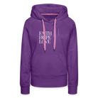 Faith Hope Love Women’s Premium Hoodie - purple