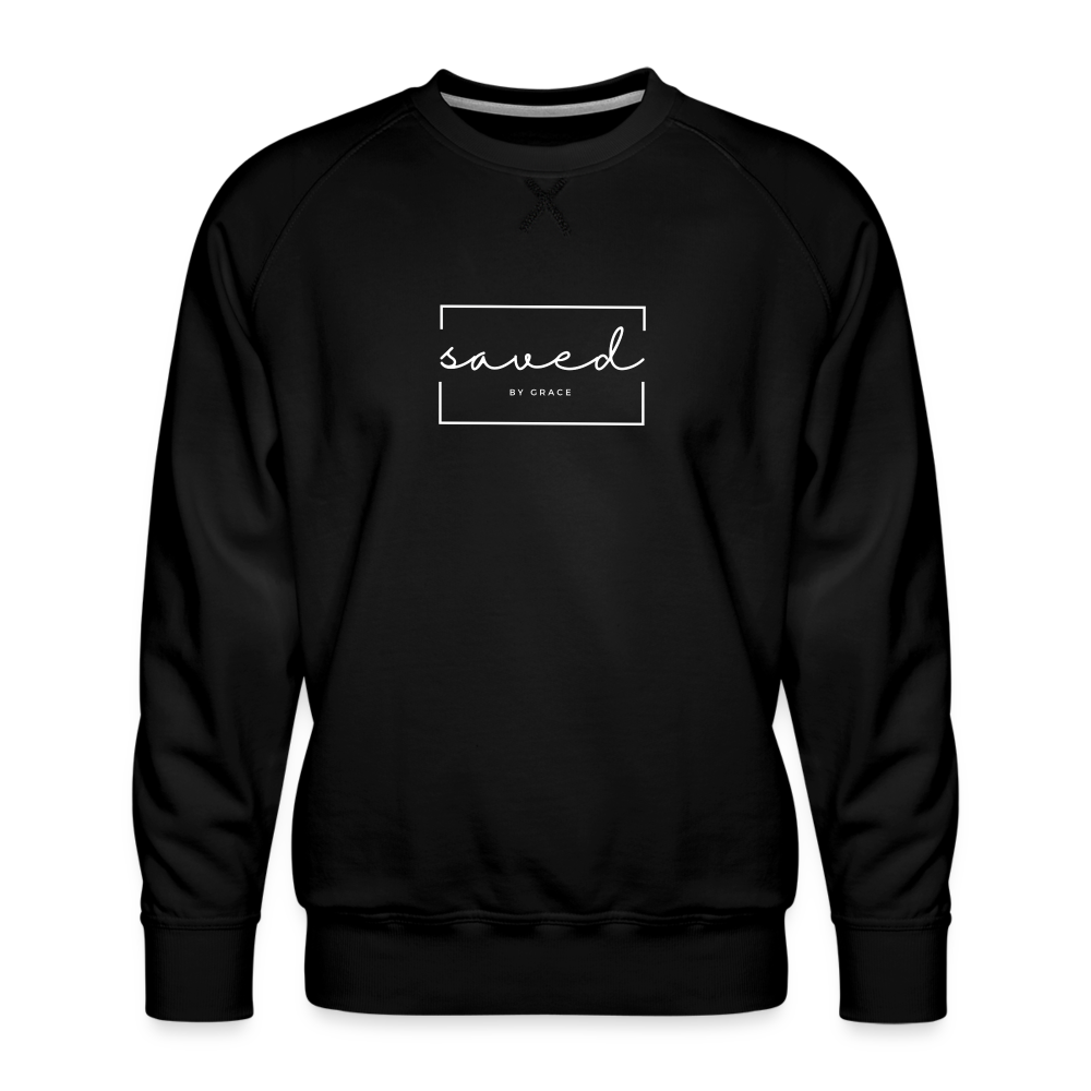 Saved by grace Men’s Premium Sweatshirt - black