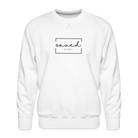 Saved by grace Men’s Premium Sweatshirt - white