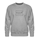 Saved by grace Men’s Premium Sweatshirt - heather grey