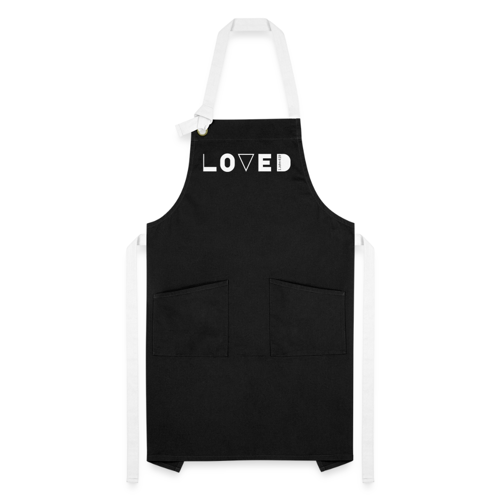 Loved Artisan Apron - black/white