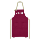 Loved Artisan Apron - burgundy / desert sand