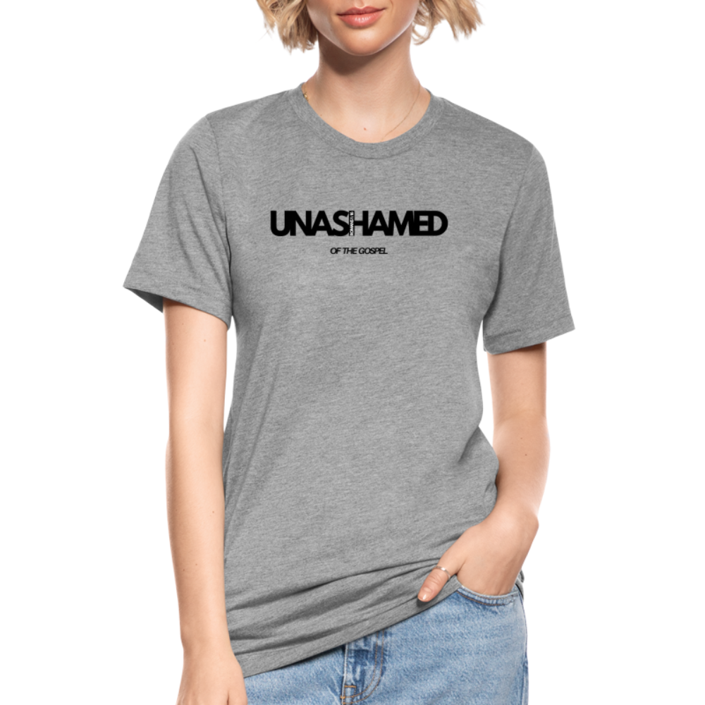 Unashamed unisex Tri-Blend T-Shirt - heather grey