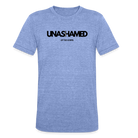 Unashamed unisex Tri-Blend T-Shirt - heather blue