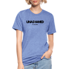 Unashamed unisex Tri-Blend T-Shirt - heather blue