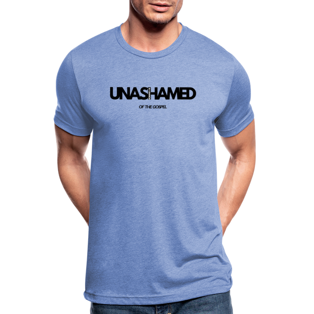 Unashamed unisex Tri-Blend T-Shirt - heather blue