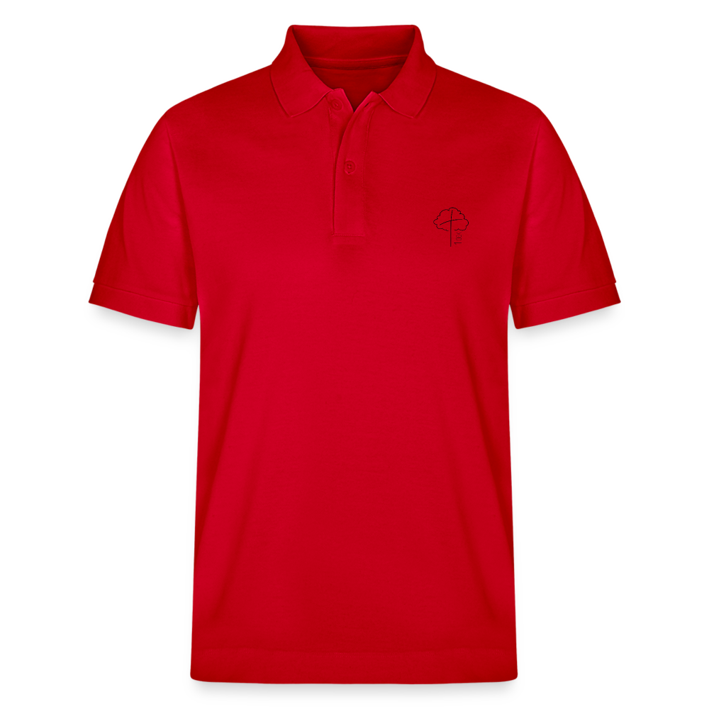 Organic Unisex Polo Shirt - red