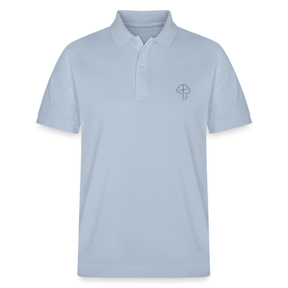 Organic Unisex Polo Shirt - sky blue