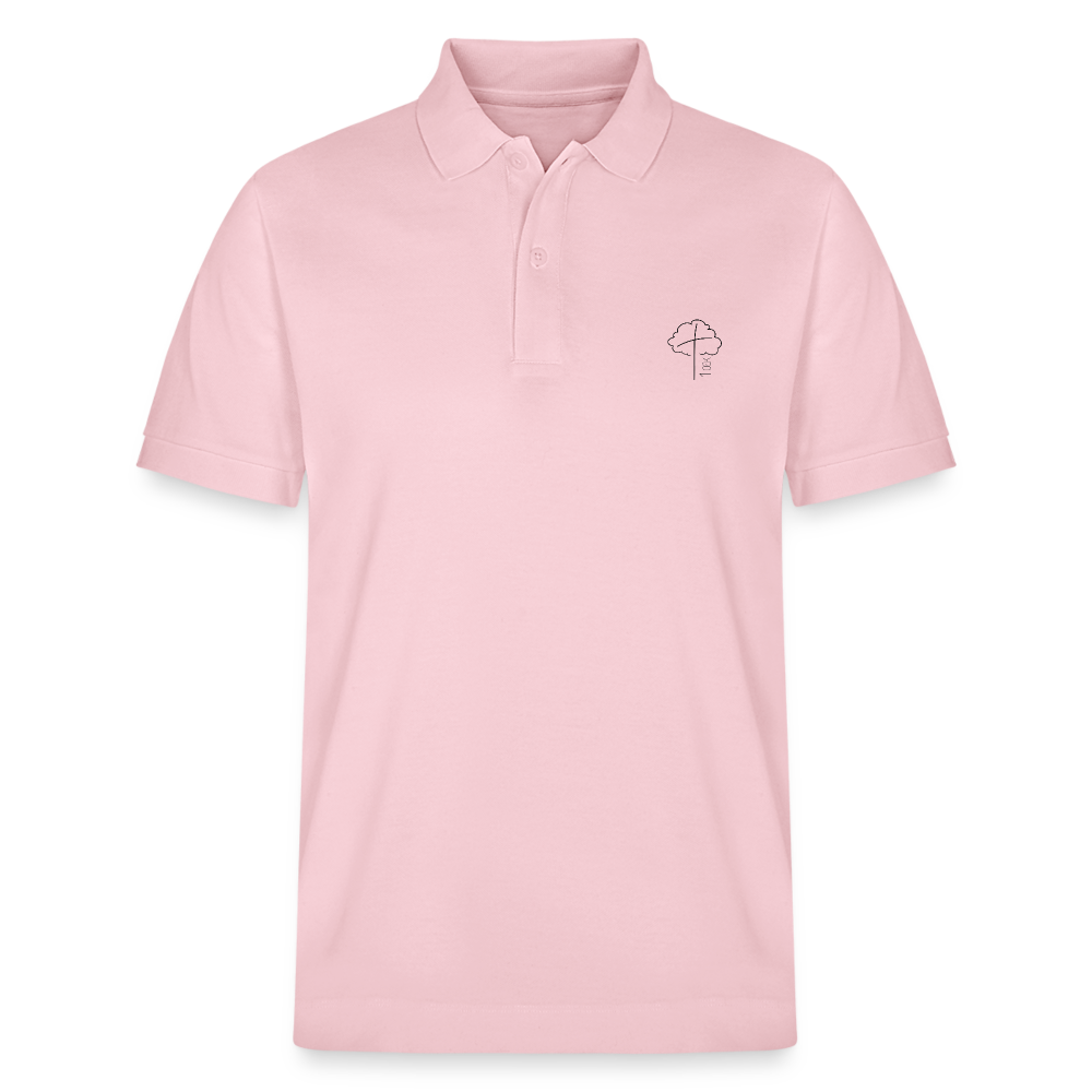 Organic Unisex Polo Shirt - cotton pink