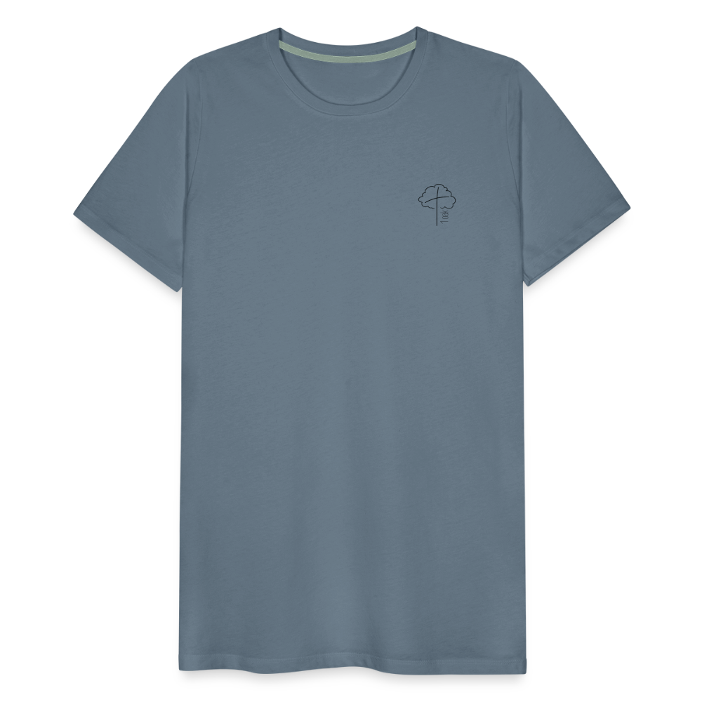 1 OAK icon Men’s Premium T-Shirt - steel blue