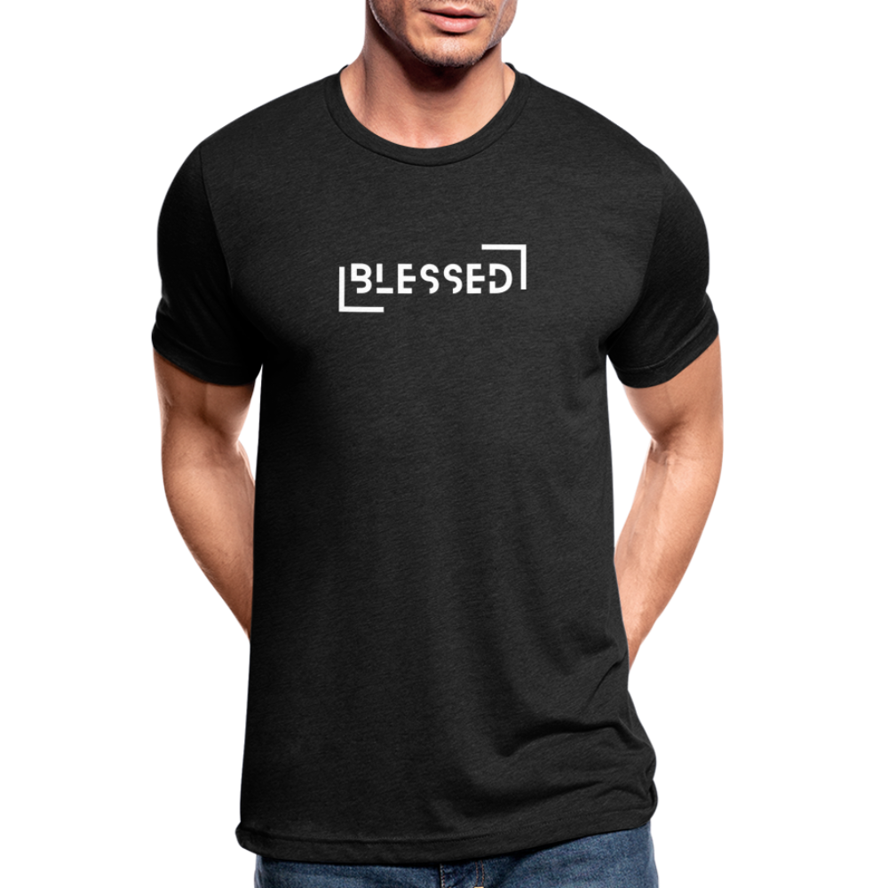 Blessed unisex Tri-Blend T-Shirt - heather black