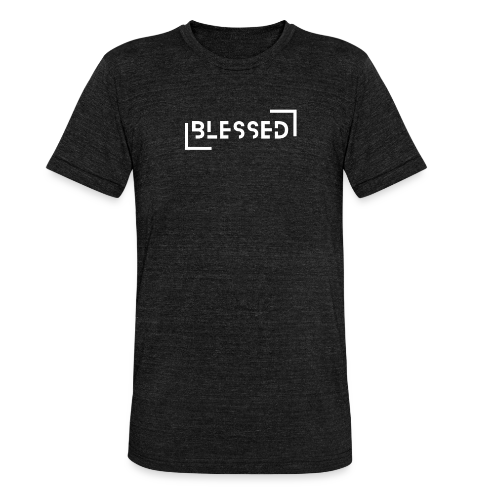 Blessed unisex Tri-Blend T-Shirt - heather black