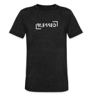 Blessed unisex Tri-Blend T-Shirt - heather black