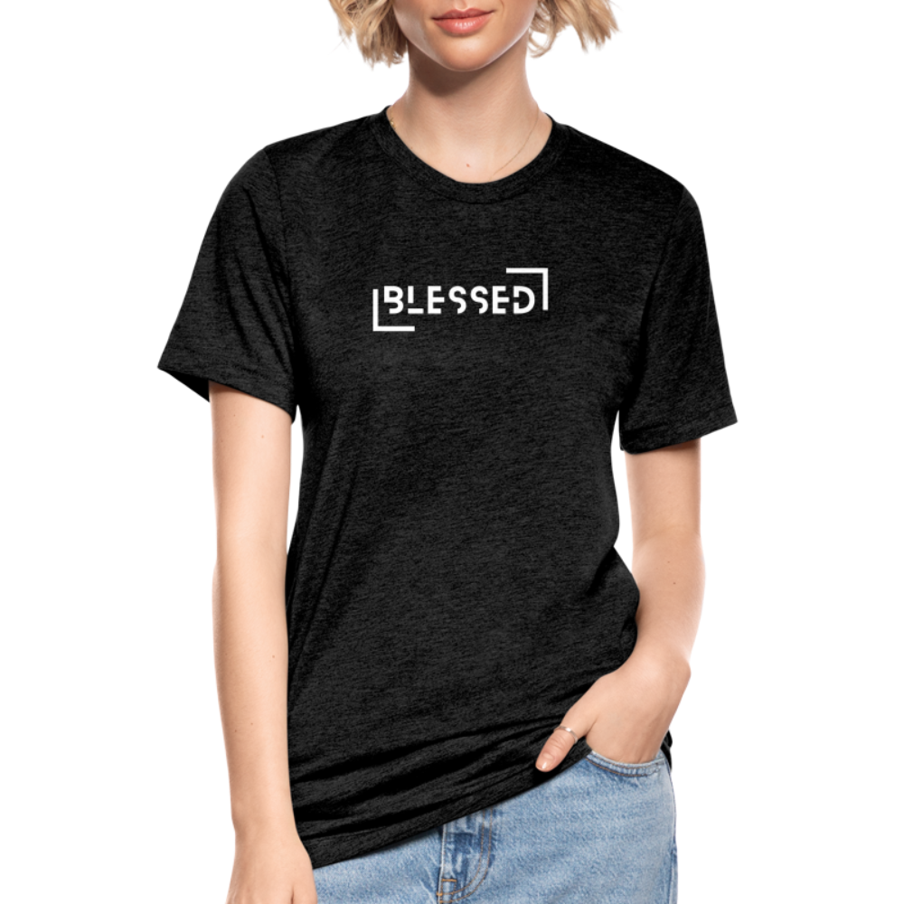 Blessed unisex Tri-Blend T-Shirt - heather black